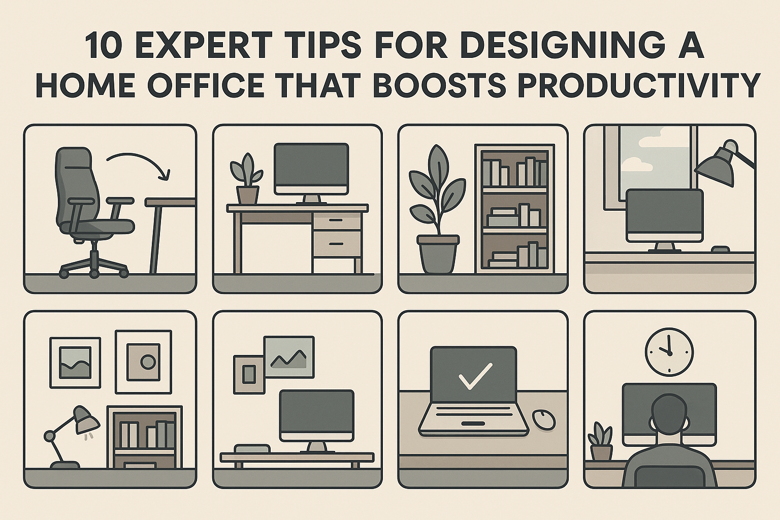 10 Expert Tips for Designing a Home Office That Boosts Productivity