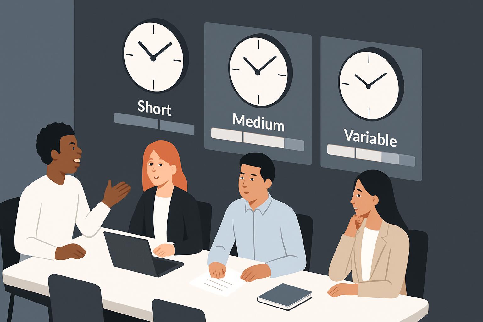 Adaptive Meeting Lengths: Short, Medium or Variable