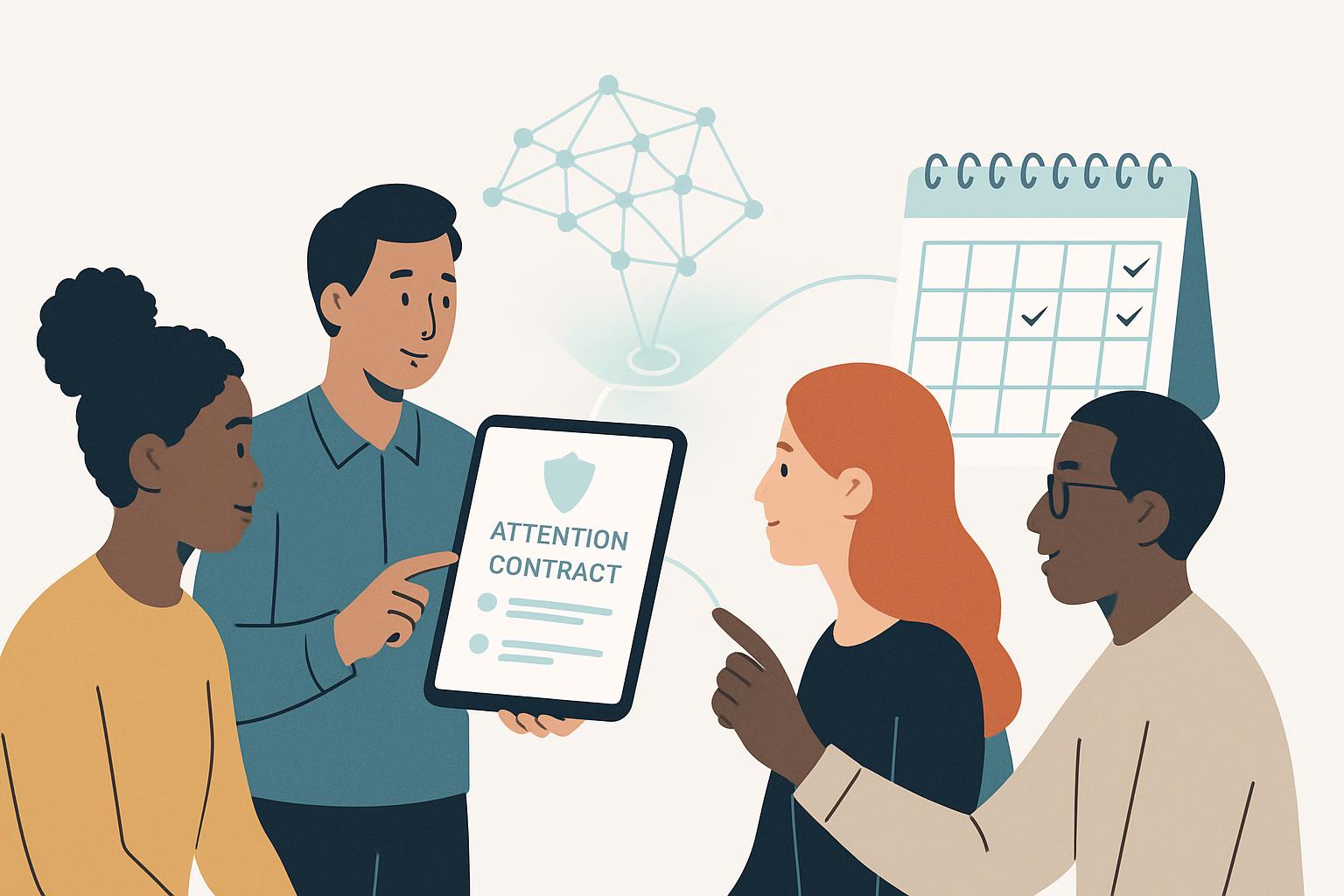 Attention Contracts: Co-Creating Agendas & AI Workflows