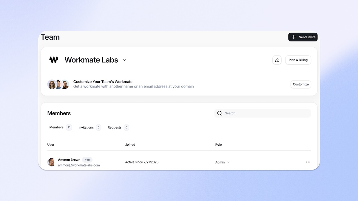 What's New: Team Invitations, Cleaner Settings, and Smarter Coworker Scheduling
